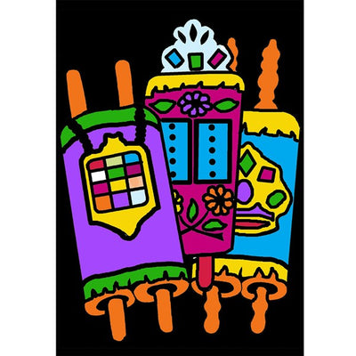 Bulk Torah Velvet Art, 6 x 9, 12/pk