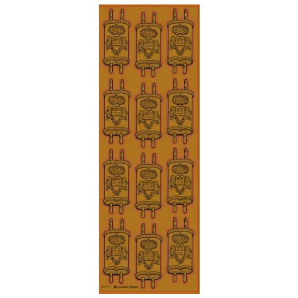 Stickers Torah gold 12 per Sheet 25 Sheets