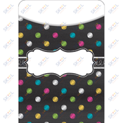 Bright Chalkboard Library Pockets 35/pk