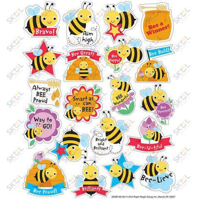 Honey Scented Stickers 1" 80/pk