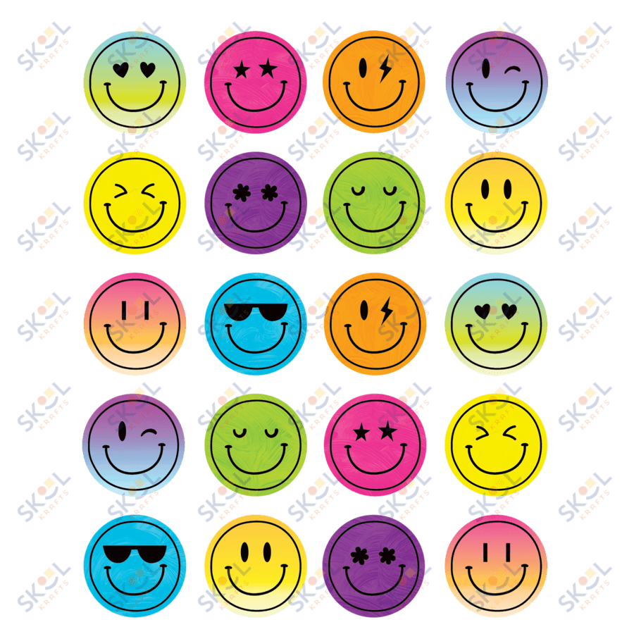 Bright 4Ever Smiley Face Stickers 120/stickers