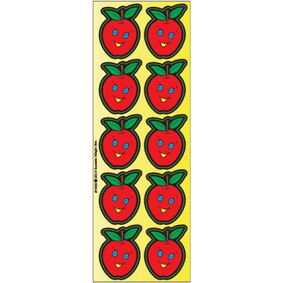 Large Smile Apples Stickers Die Cut