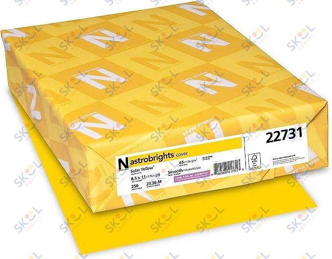 Cardstock Paper 67lb 250/pk (Dark Canary)