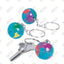 Metal Globe Keychains