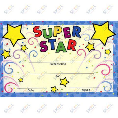 Star Celebration Recognition Awards 8 1/2" x 5 1/2" 36/pk