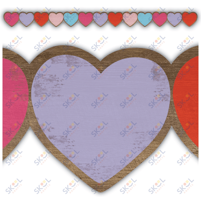 Home Sweet Classroom Hearts Die Cut Border Trim 2¾" x 35" 12/pk