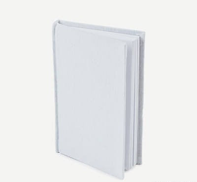 DIY White Canvas Journals 3 3/4" x 5 3/4" 100 pgs 50pc