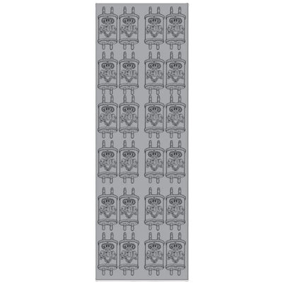 Torah Stickers Silver Small 6 Sheets