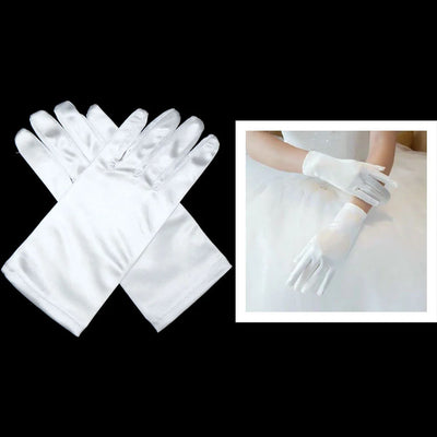 White Bride Gloves 1/pair