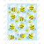 Stickers Bees Shape 6/sheets