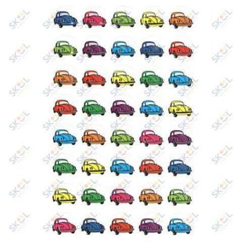 Stickers Cars colorful 25/sheets