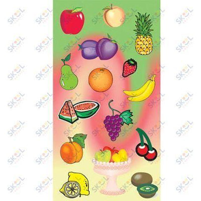 Stickers Fruit With Fruit Bowl 6/sheets