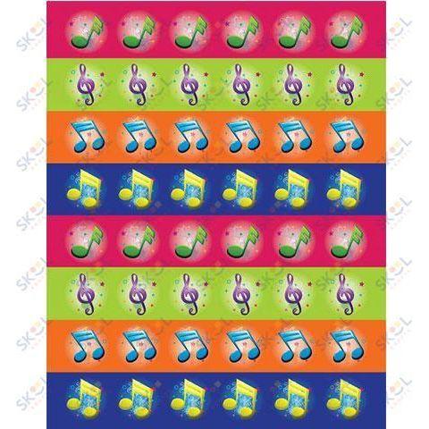 Stickers Musical Symbols 6/Pk