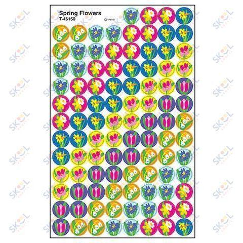 Spring Flower Stickers 7/16" 800/pk