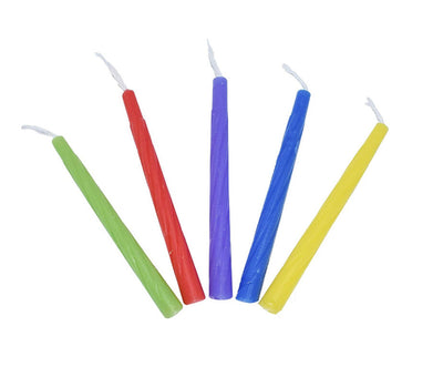 Standard Chanukah Candles Colored 44/pk