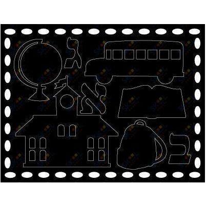 Scratch Art Stickers-School
