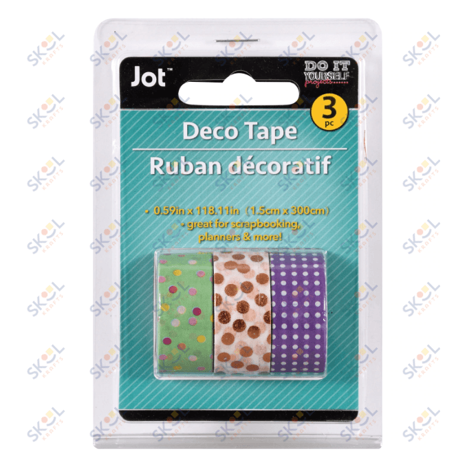 Decorative Washi Tape, 3-ct. Packs