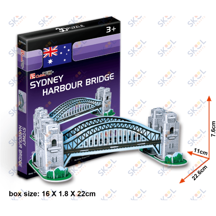 Sydney Harbour Bridge  3D Puzzle 33 Pieces