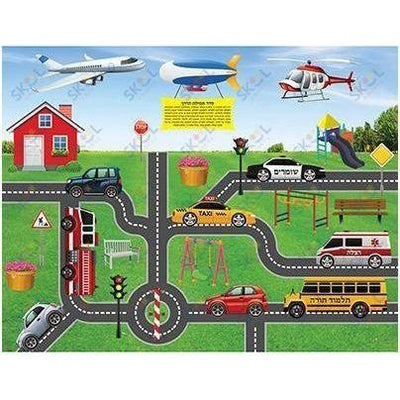 Cars Reusable Sticker Set-Tefillas Haderech