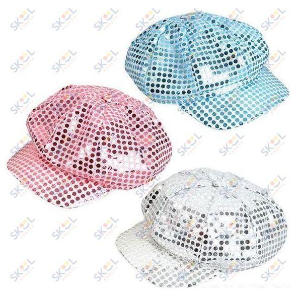 Sequin Newsboy Cap