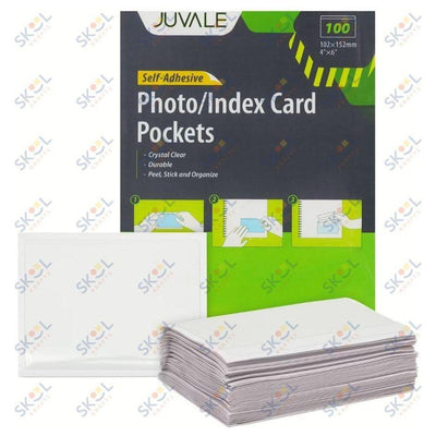 Clear Adhesive Pouches 4" x 6" 100/pk