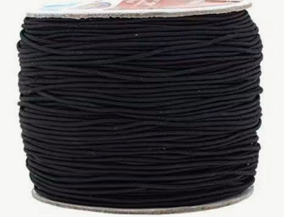 Black Elastic Cord 1mm 109 yds