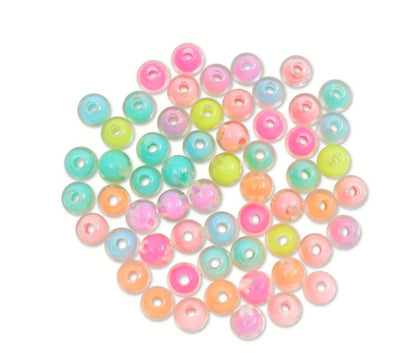 Round Pastel Color Multi Beads 10mm