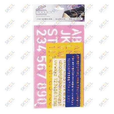 Stencils Letter Combo Set 4pc/Pkg