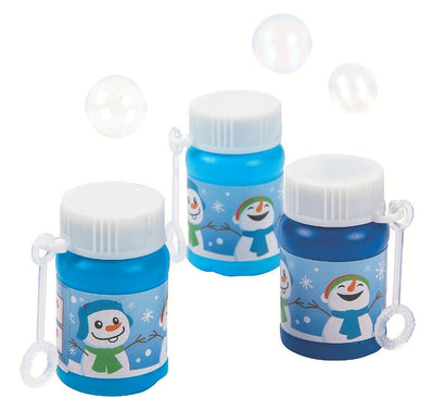 Winter Snowman Bubble Bottles 24/pk 1 oz