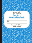 Primary Composition Book Grade 2 100 pages