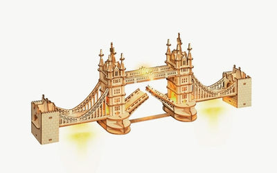 3D Wooden Puzzle Bridge With Lights