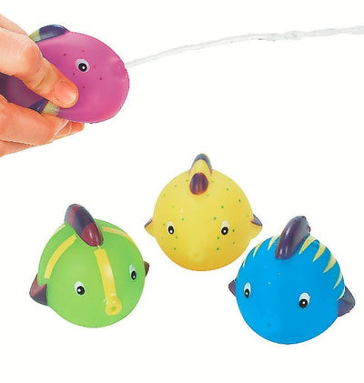 Vinyl Painted Fish Squirts 12/pk