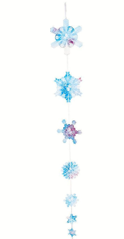 Double Sided Winter Sparkle Snowflake Hanging Decoration