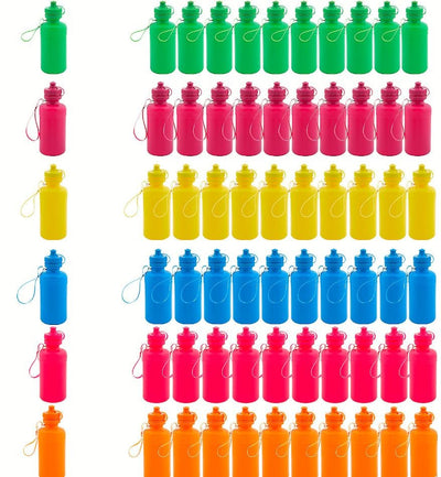 Neon Plastic Water Bottles 1/pk 7.5" 18oz