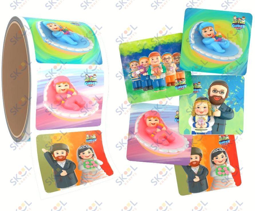 Mitzvah Kinder Weather Sticker roll