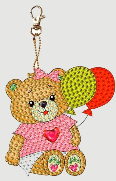 Cheery Bear keychain - Balloons