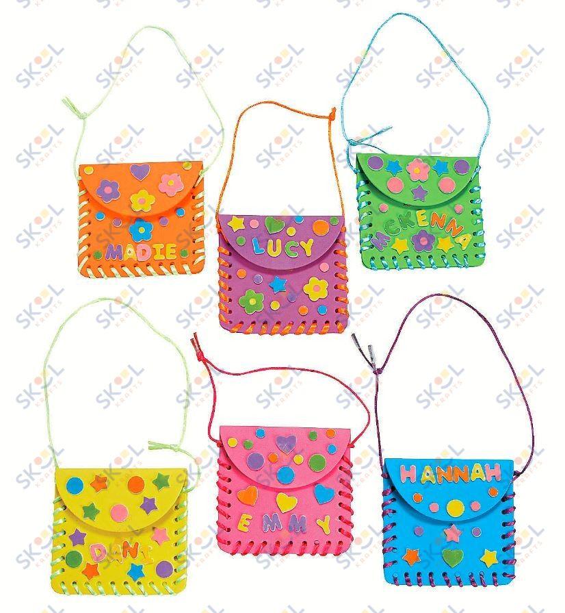 Fabulous Foam Lacing Coin Purse 12/pk  4" x 3 5/8"