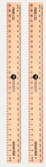 Wooden Rulers 2/pk