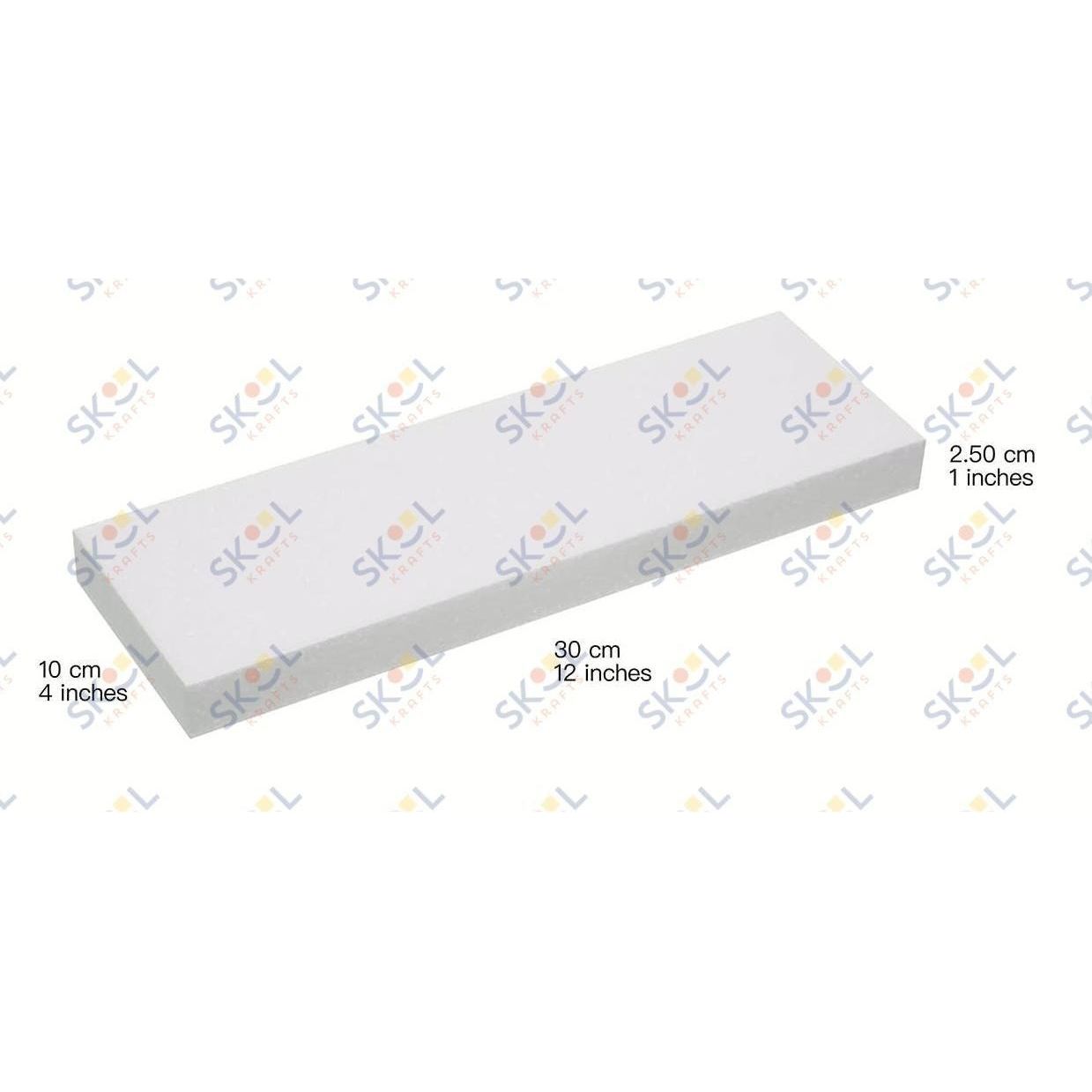 Styrofoam Block 12" x 4" x 1"