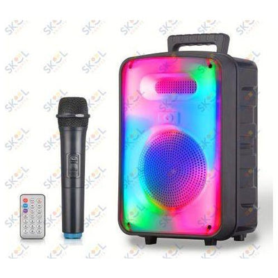 Bluetooth Loud Speaker With LED And wireless Mic