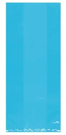 Cello Bags (4" x 9" x 2", 48 Pack) Turquoise