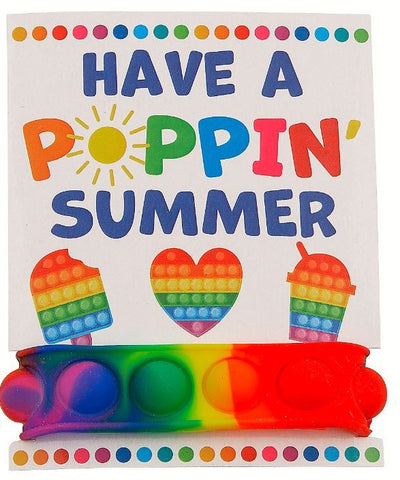 Have a poppin summer card with popping bracelet 12/pk