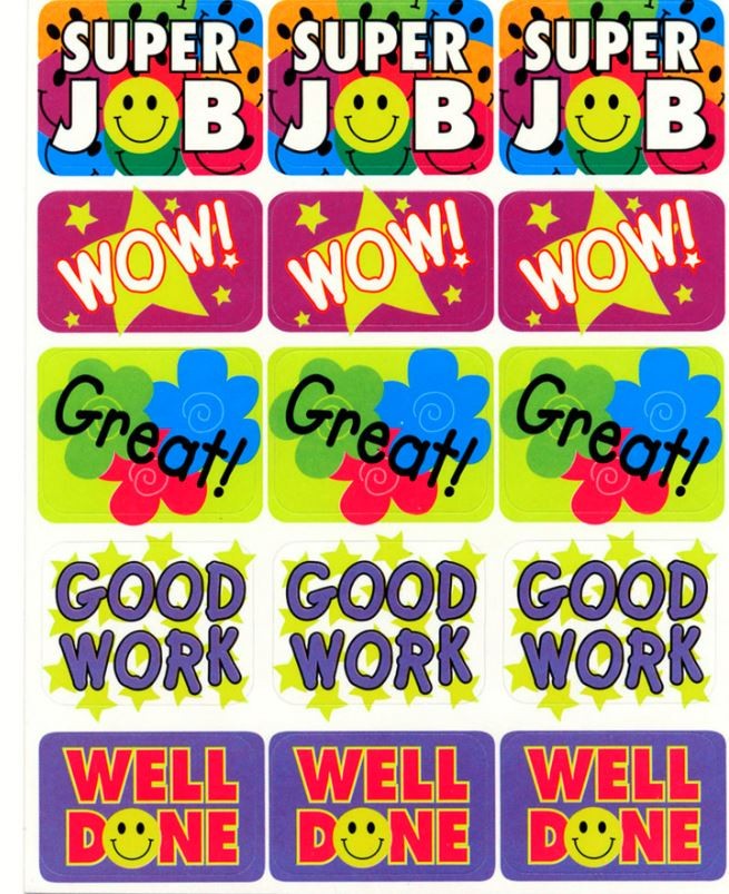 Super Job Success Stickers