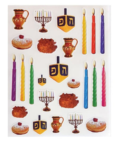 Chanukah Stickers die cut 10 Sheets