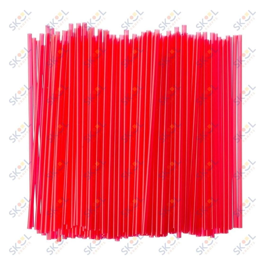 Thin Red Straw 5" 750/PK