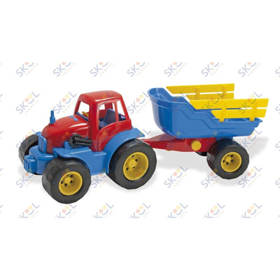 Tractor With Trailer Plastic Wheels