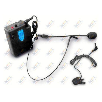 Professional UHF Wireless Headset & Lapel Microphone System With USB Powered Receiver