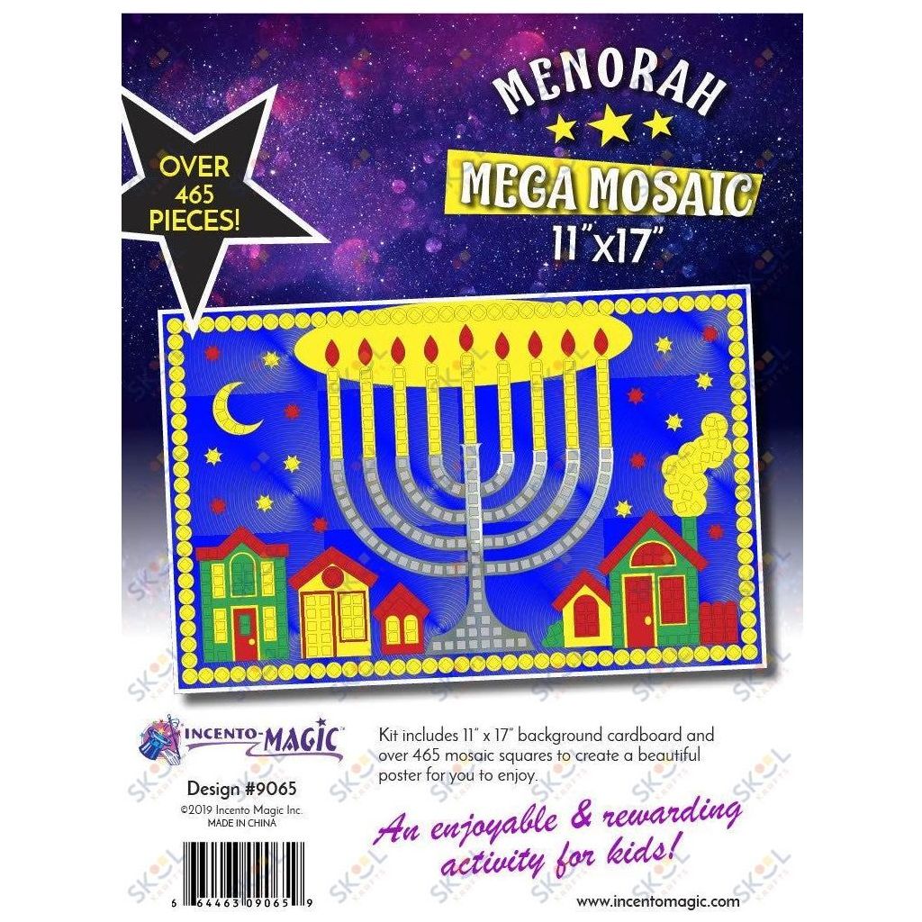 Menorah Mega Mosaic Foam Art