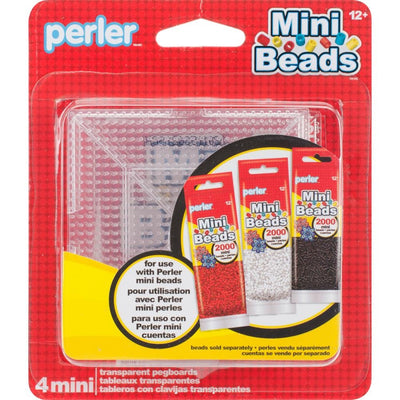 Perler Mini Bead Pegboards, 4 Pack