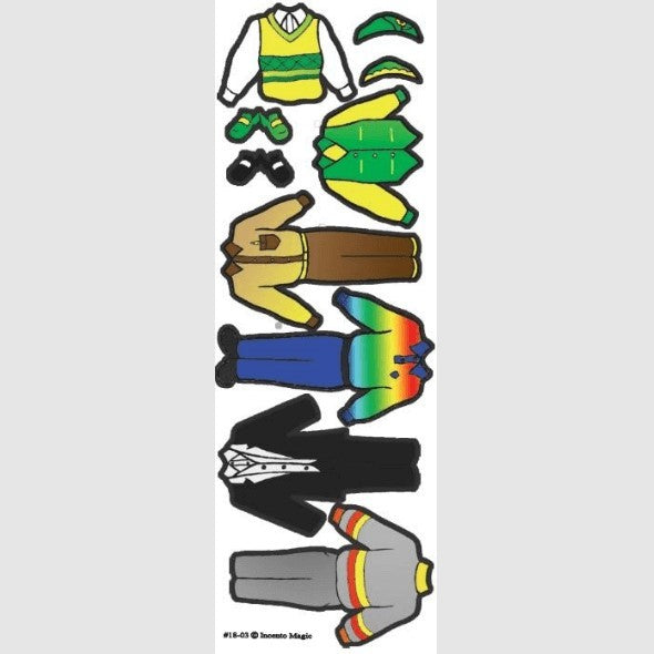 Boys Dress Up Cut Outs (4 Sheets) (closeout)